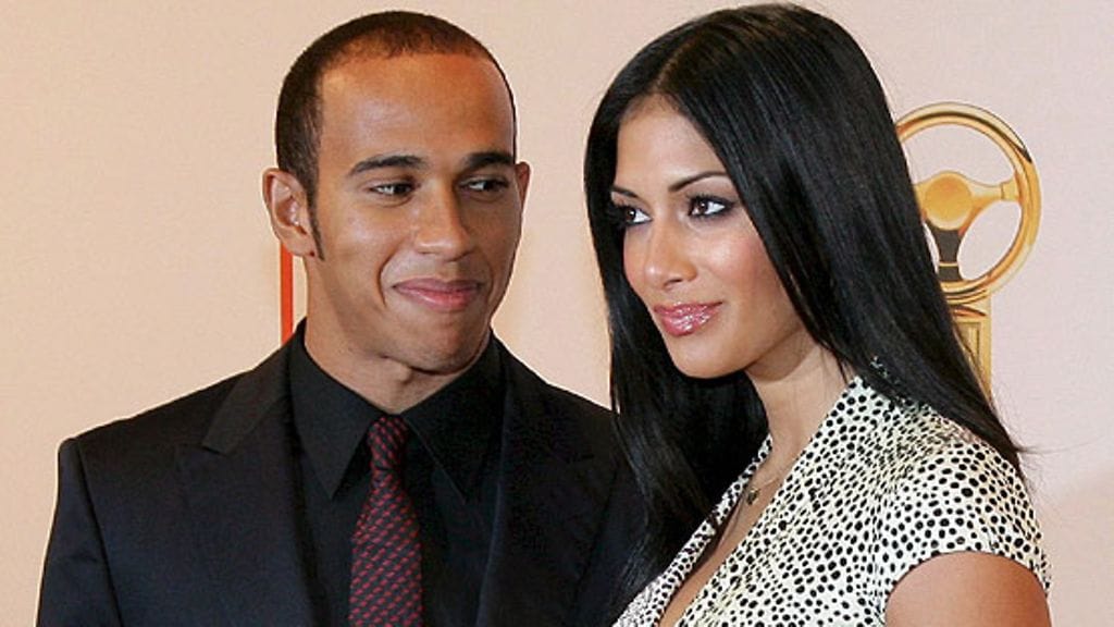 Lewis Hamilton ja Nicole Scherzinger, kuva: EPA/JENS KALAENE