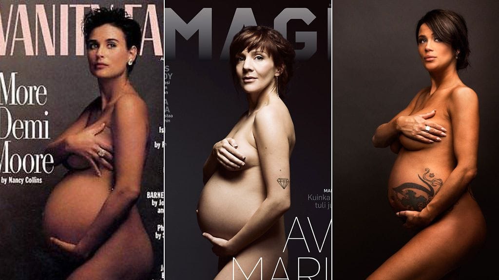 Demi Moore, Maria Veitola ja Martina Aitolehti