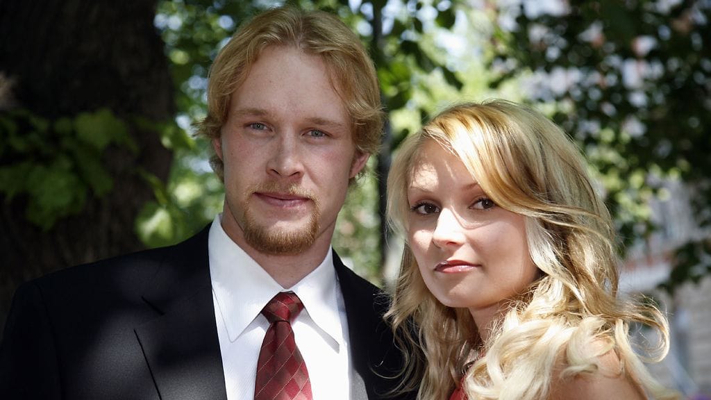 Puolustaja Janne Niinimaa ja Jaana vuonna 2006.