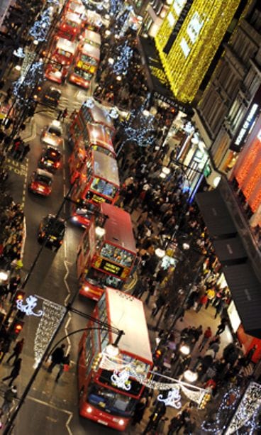 Lontoon Oxford street jouluna (EPA)