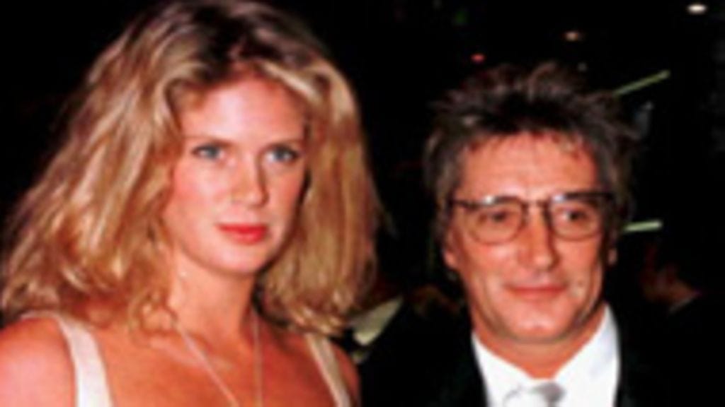 Rod Stewart Rachel Hunterin seurassa