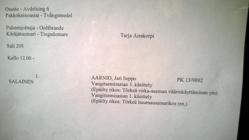 Aarnio käräjäoikeus