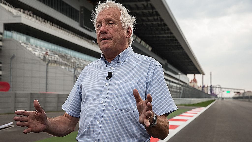 Charlie Whiting Sotshin F1-radalla tiistaina.