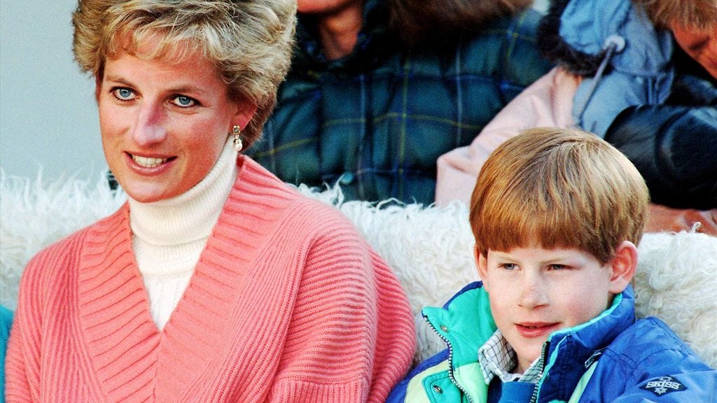 Prinsessa Diana vei lapsensa prinssi Harryn (kuvassa) ja prinssi Williamin Disneylandiin vuonna 1993.