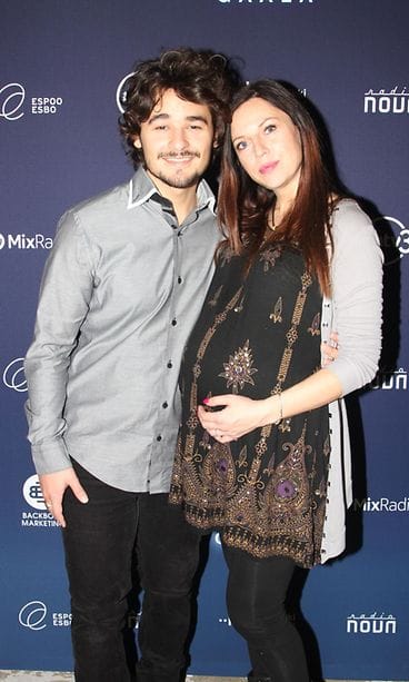 amadeus lundberg ja vaimo Emma Gaalan pressissä 2015