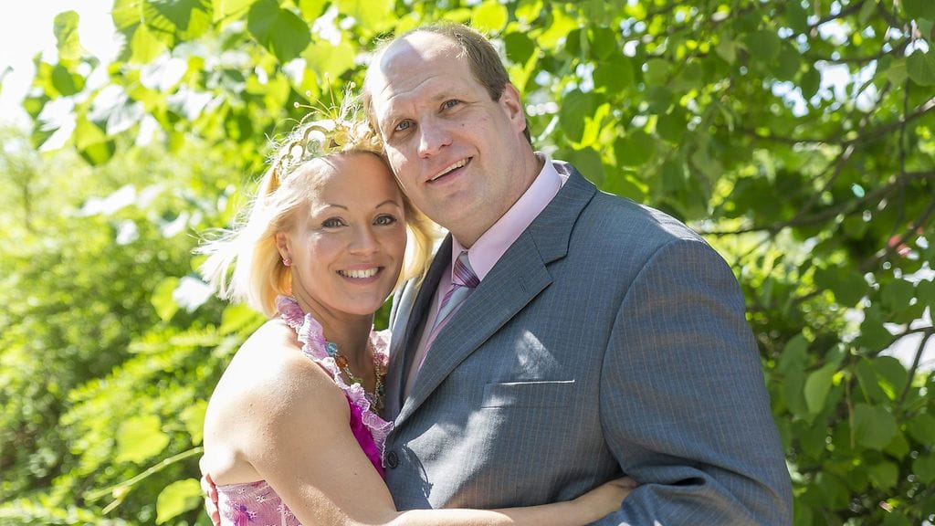 Heidi ja Mika Tangomarkkinoilla kesällä 2013.