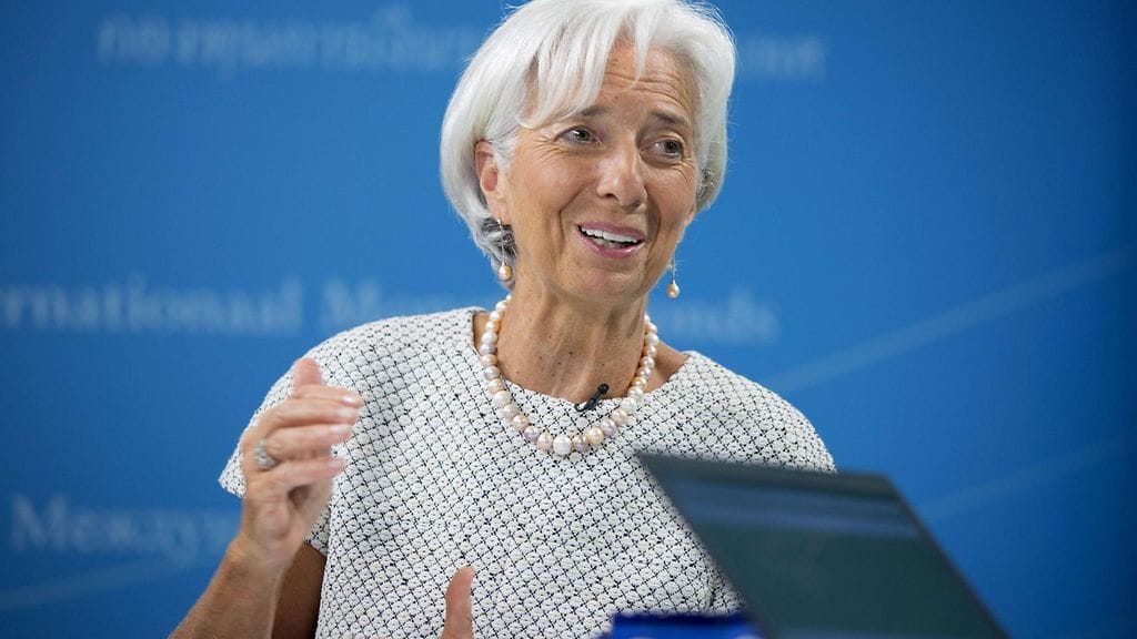 EKP:n pääjohtaja Christine Lagarde.