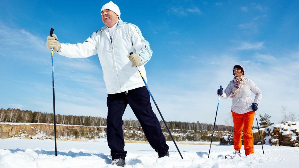 pariskunta, hiihto, talvi
