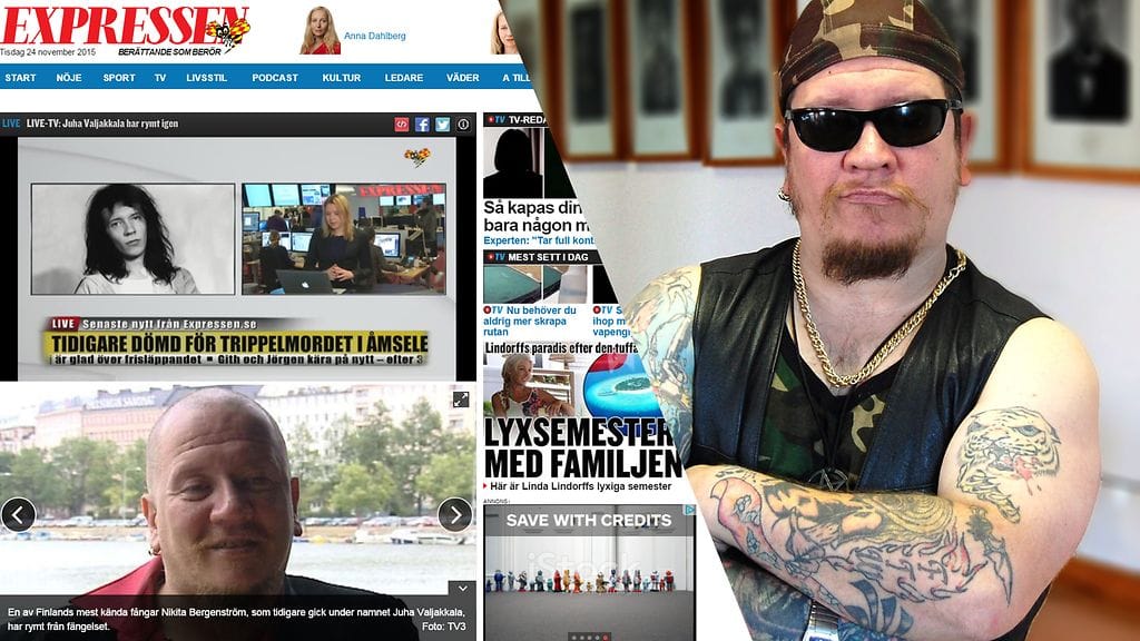 Juha Valjakkalan vankilapakoa on käsitelty laajasti ruotsalaisessa mediassa. Expressen teki aiheesta jopa livelähetyksen.