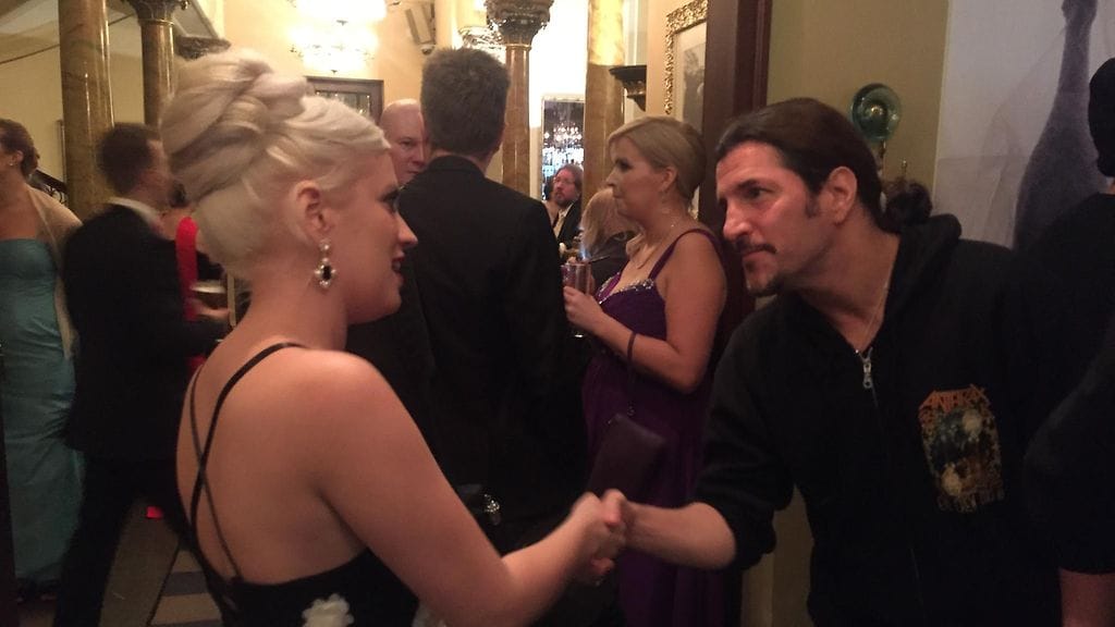 Elli Haloo ja Frank Bello Linnan jatkoilla