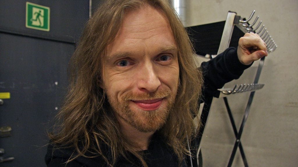 Anssi Kela Unicef Live -hyväntekeväisyysohjelman kulisseissa 4. maaliskuuta 2016.