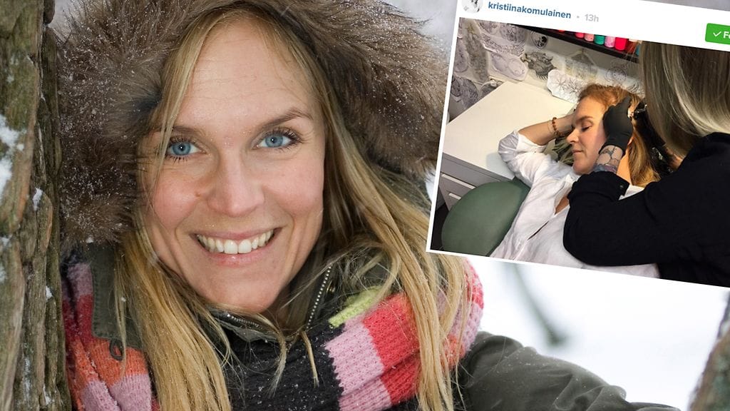 Kristiina Komulainen. Pieni kuva Komulaisen Instagramista.