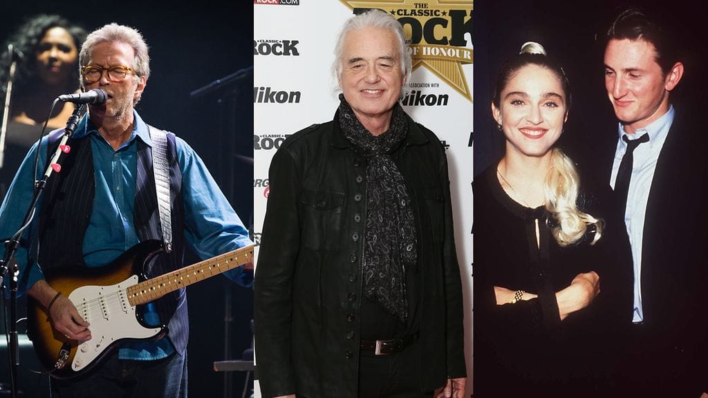 Eric Clapton, Jimmy Page, Madonna ja Sean Penn.