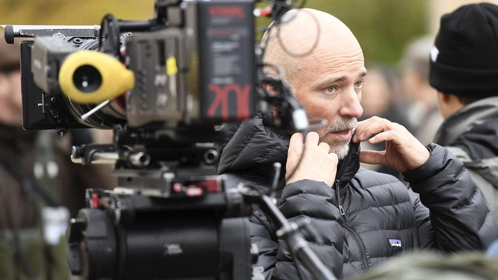 Louhimies Tuntemattoman sotilaan kuvauksissa.