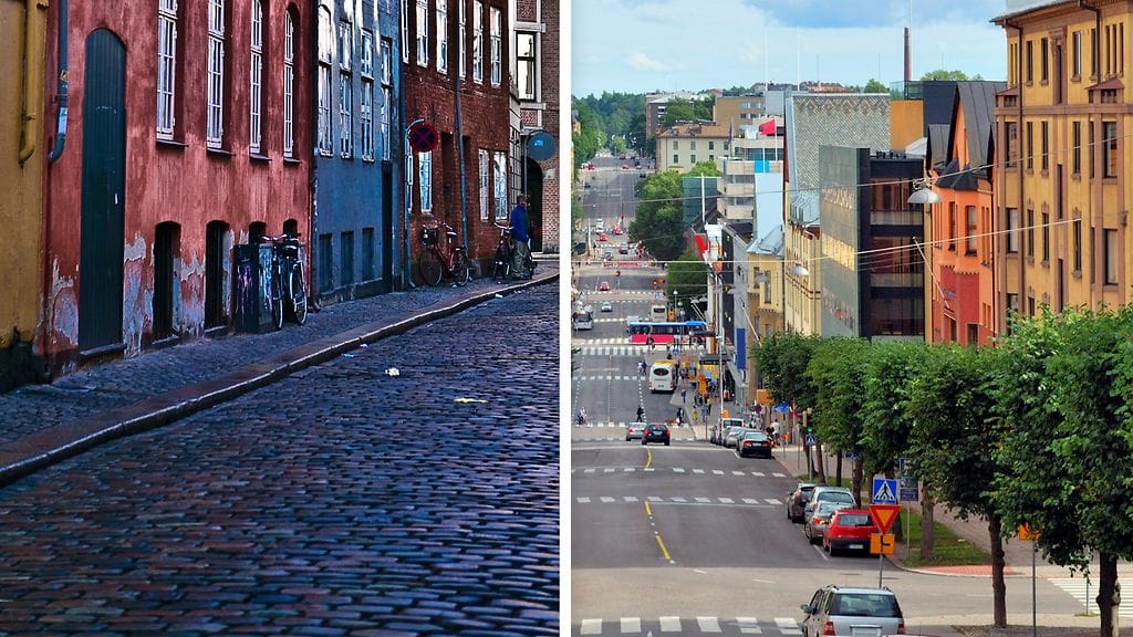 Kööpenhamina ja Turku rinnakkain.