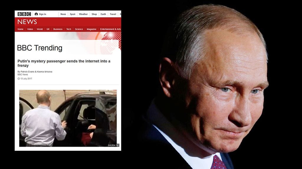 Tv-kanava Zvezdan esittämästä videosta spekuloidaan internetissä. Videolla Venäjän presidentti Vladimir Putin avaa auton oven matkustajalle, jonka henkilöllisyys jää mysteeriksi.