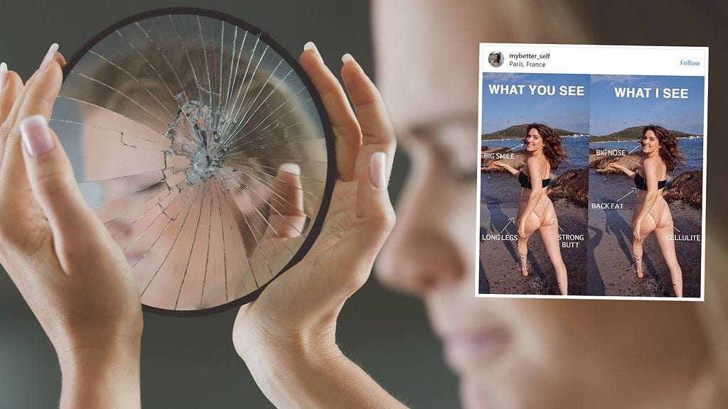 Liian moni sortuu katsomaan peiliin liian kriittisin silmin.