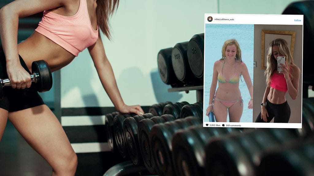 Naisen muutoskuvat puhuvat omaa kieltään salitreenin puolesta.