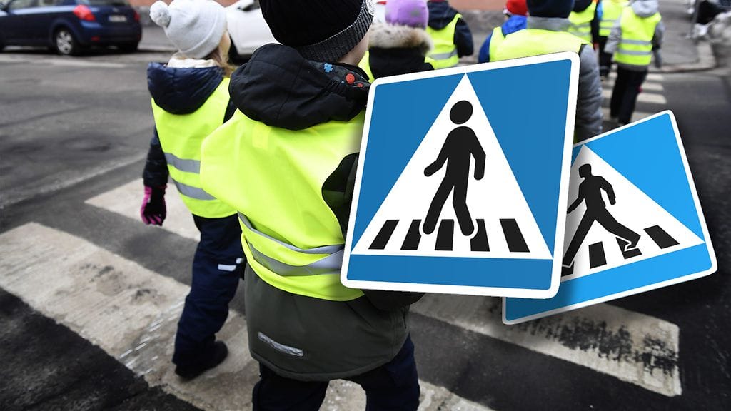 Muun muassa suojatien liikennemerkki tulee muuttumaan.