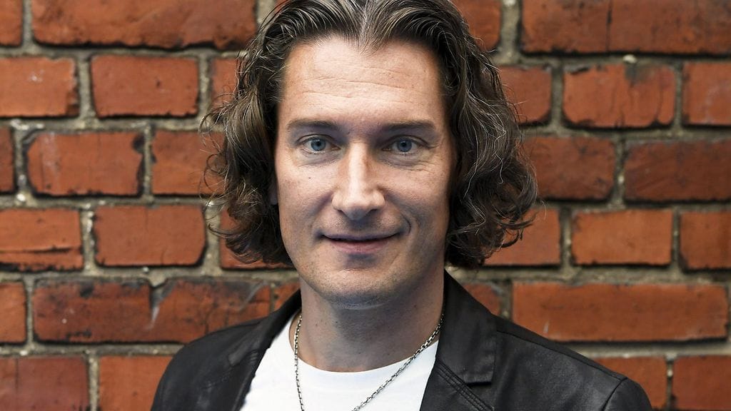 Tomi Metsäketo Mamma Mia! -musikaalin lehdistötilaisuudessa 12. syyskuuta 2017.