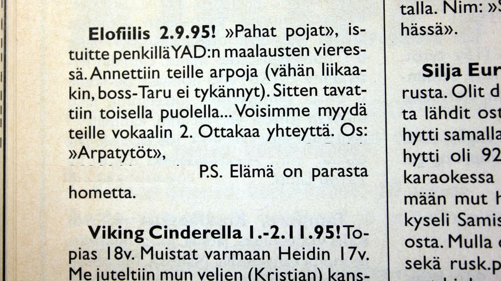 Suosikki-lehti vuodelta 1996