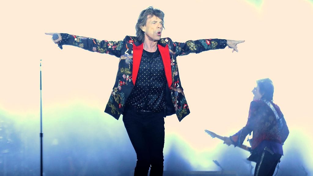 The Rolling Stones esiintyi Mick Jaggerin johdolla Pariisissa 19. lokakuuta 2017.