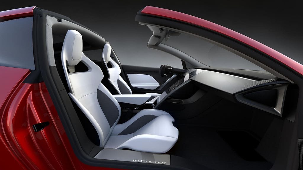 tesla roadster interior