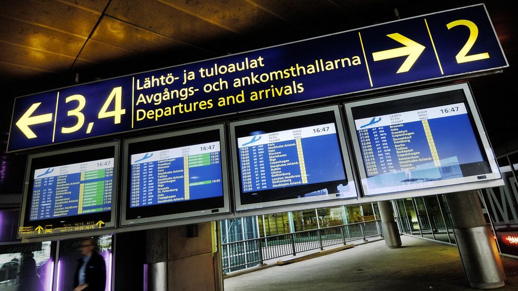 Kuvituskuva Helsinki-Vantaan lentokentältä.