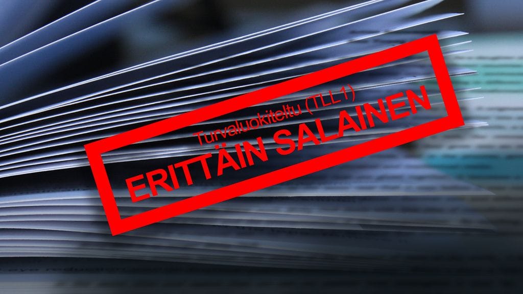 Majurin viemän asiakirjakokonaisuuden oli arvioitu olevan kokonaisuudessaan suojaustasoa I, eli erittäin salainen.