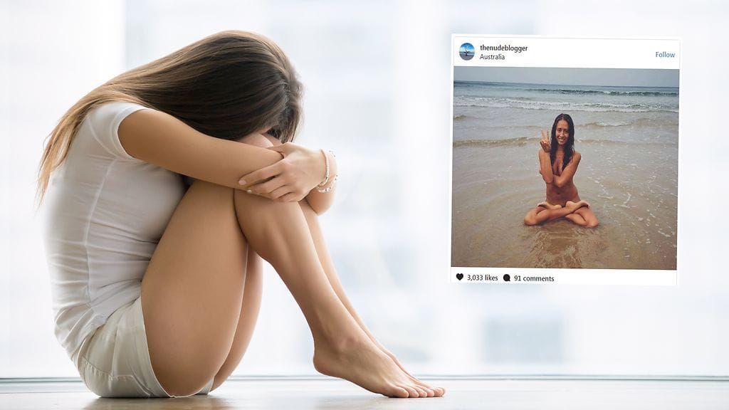 Nuori nainen on joutunut lukemaan ikäviä kommentteja vartaloonsa liittyen.