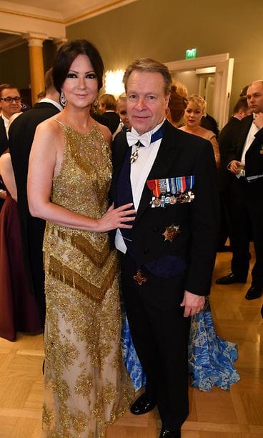 Elina Kiikko ja Ilkka Kanerva Linnan juhlat 2017