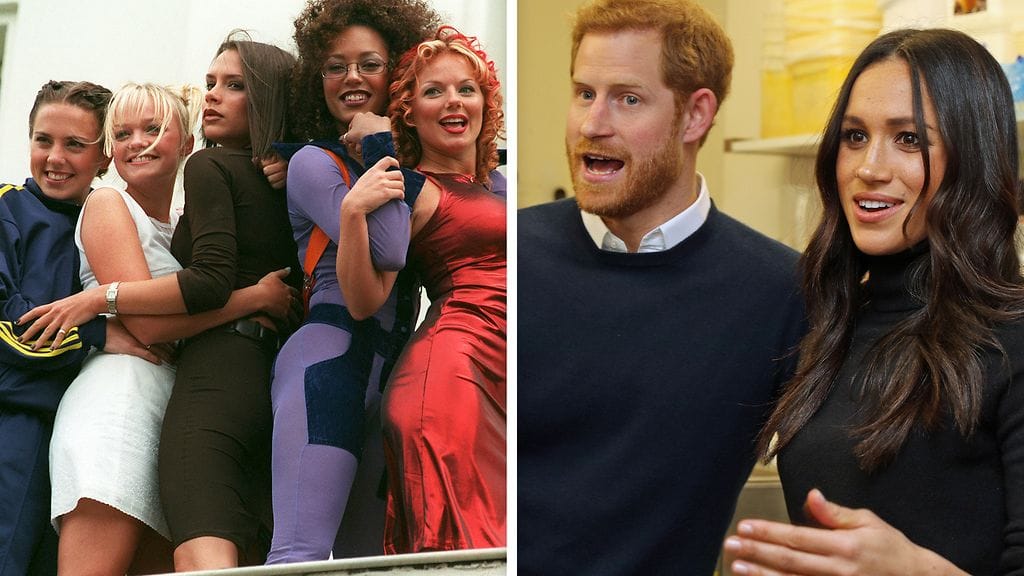 Spice Girls 1990-luvulla, Harry ja Meghan 2010-luvulla.