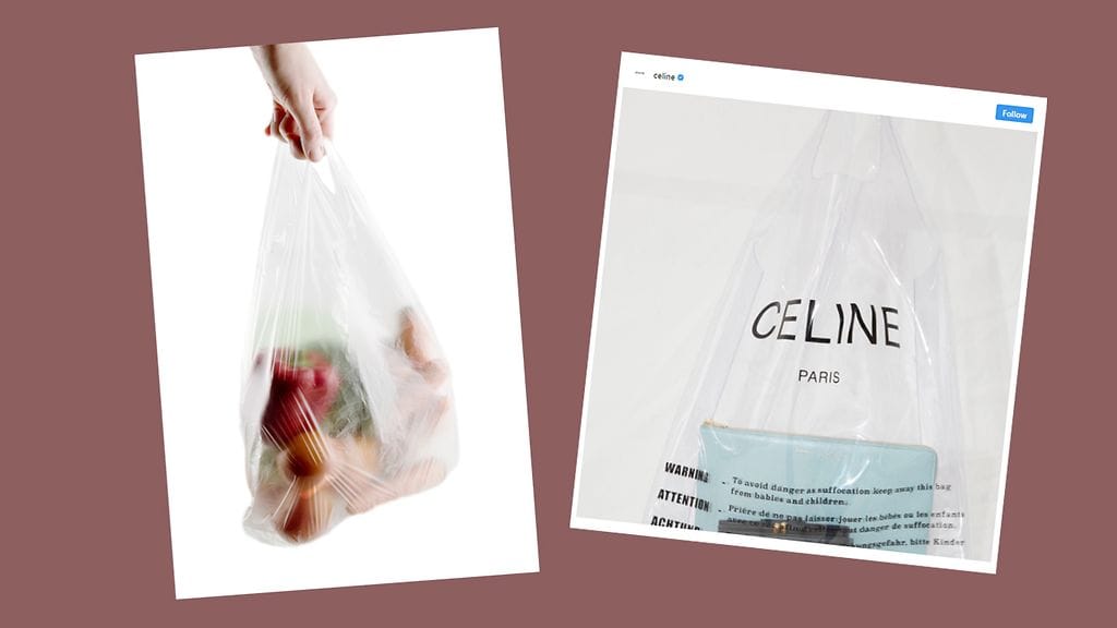 Uusi Celinen muotikassi näyttä epäilyttävän paljon aivan tavalliselta muovipussilta.