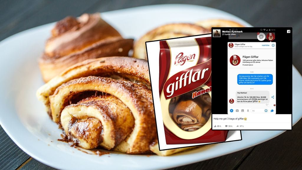 Ruotsalaisnuorukaisen päivitys on levinnyt jo Suomeenkin. Uskomattoman moni yrittää auttaa nuorta miestä saamaan pullapussinsa.