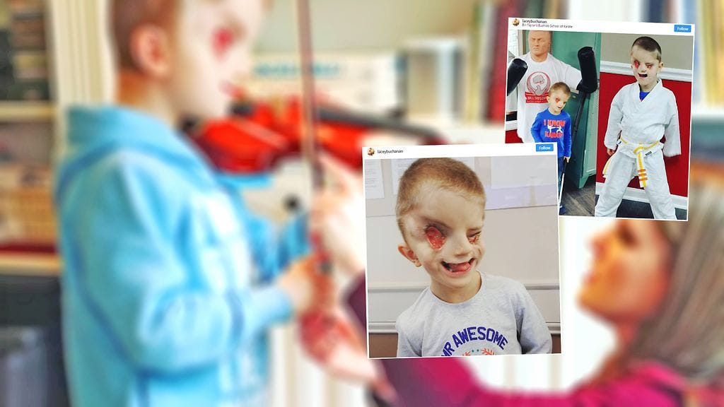 Sokea Christian harrastaa viulunsoittoa ja karatea.