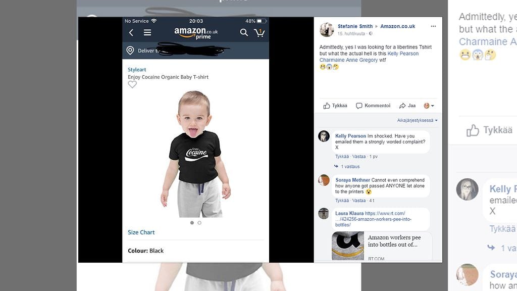 Coca-Colan klassinen lausee muuttui lasten pidassa epäilyttävään muotoon. Kuvan lähde Facebook