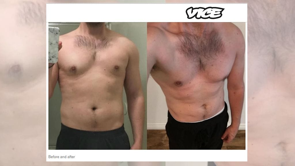 Justin Caffier hankkiutui kuukaudeksi eroon kaikista paheistaan. Hän laihtui muutaman kilon, mutta koki myös muunlaisia vaikutuksia. Kuvan lähde Vice