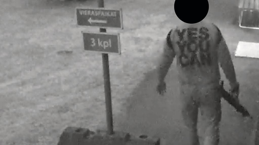 Ampuminen tallentui valvontakameraan.