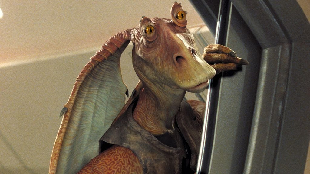 Jar Jar Binks herättää joissain Star Wars -faneissa yhä vihaa.