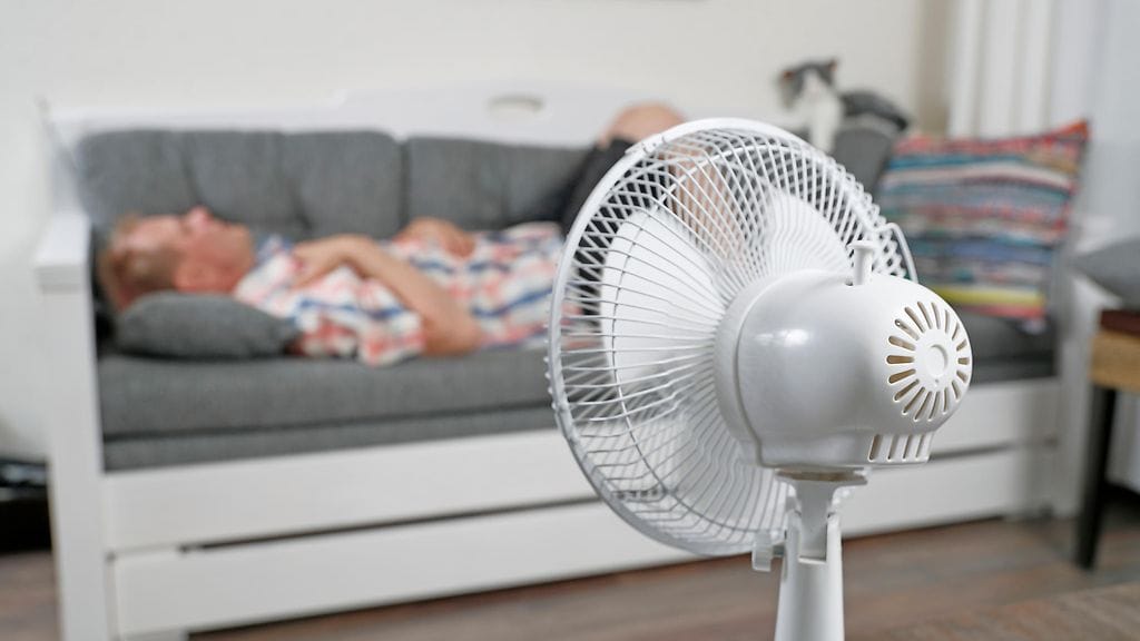 AOP kuumuus helle tuuletin kuvituskuva