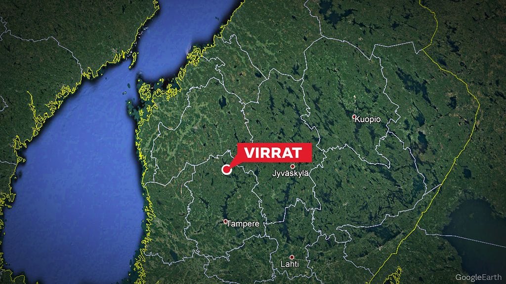 Aseistautunut henkilö Virroilla kartta