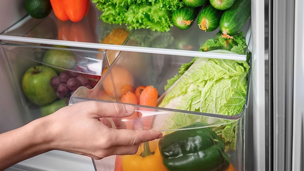 jääkaappi vihannekset hedelmät