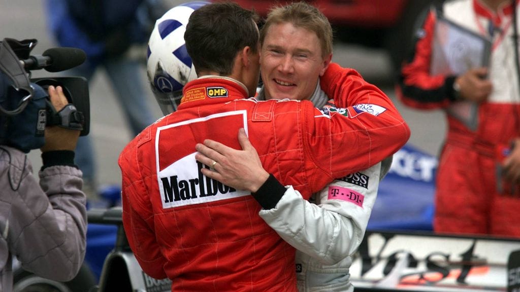 Mika Häkkinen ja Michael Schumacher kävivät tiukkoja taisteluita, mutta kaksikon välinen kunnioitus säilyi loppuun asti.