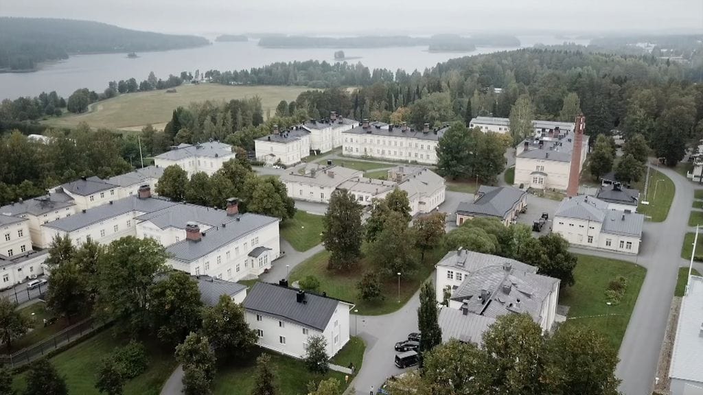 Niuvanniemi - sairaalan ilmakuva