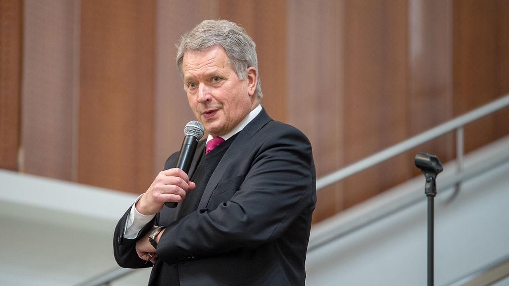 Tasavallan presidentti Sauli Niinistö välitti onnitteluviestin Nuorille Leijonille.