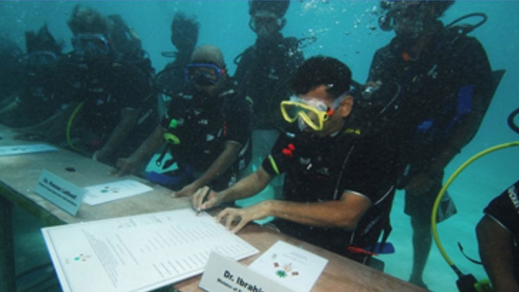 Malediivit, hallituksen kokous 2009