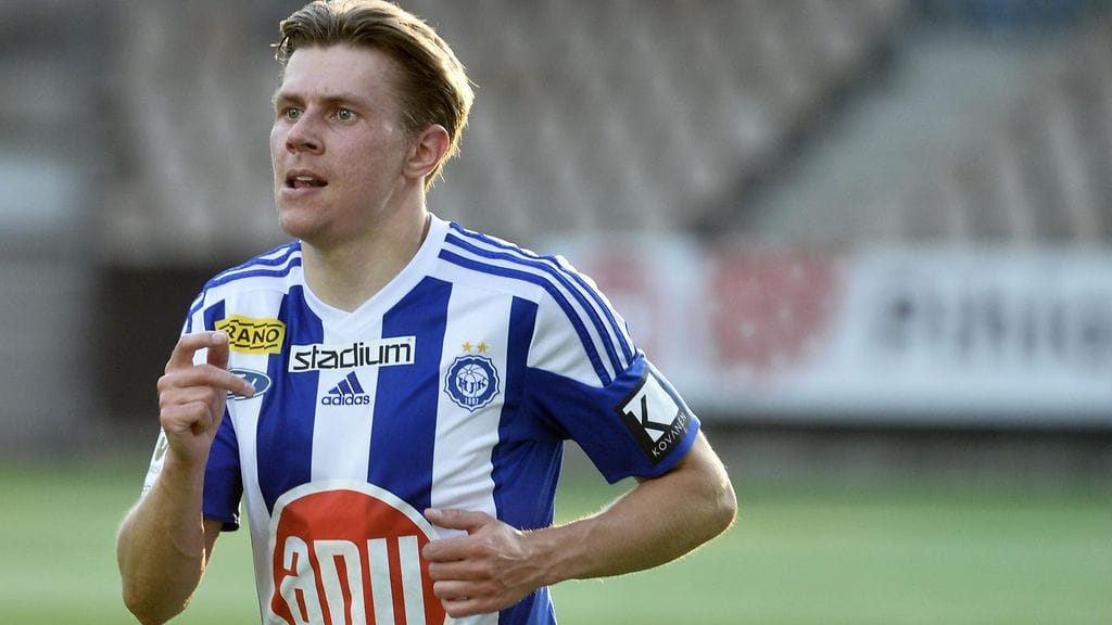 Riku Riski HJK:n paidassa viime heinäkuussa.