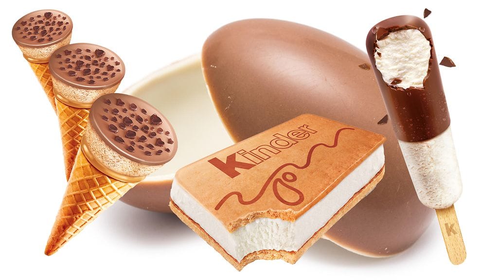 Maaliskuun alusta kauppojen pakastealtaista löytyy kolme Kinder-jäätelöuutuutta.