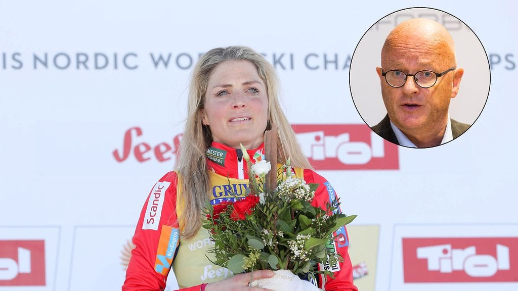 Therese Johaug sai maailmanmestaruudestaan onnittelut Fredrik S. Bendikseniltä.