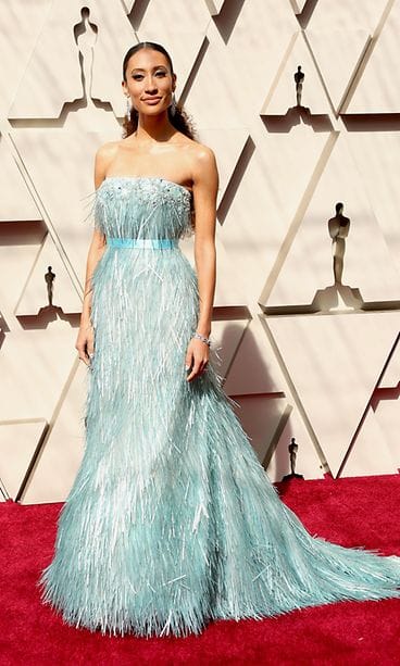 Elaine Welteroth Oscar-gaala punainen matto 25.2.2019